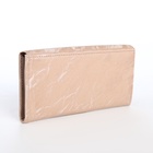 Кошелёк женский на магните, 19×2.5×9 см, бежевый - Фото 5