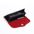 Кошелёк женский на магните, 19×2.5×9 см, бежевый - Фото 3