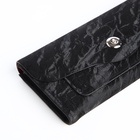 Кошелёк женский на магните, 19×2.5×9 см, чёрный - Фото 3