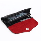 Кошелёк женский на магните, 19×2.5×9 см, чёрный - Фото 2