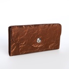 Кошелёк женский на магните, 19×2.5×9 см, коричневый - Фото 5