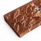 Кошелёк женский на магните, 19×2.5×9 см, коричневый - Фото 3