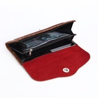 Кошелёк женский на магните, 19×2.5×9 см, коричневый - Фото 2