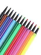 Фломастеры 12 цветов «Обезьянка», в тубусе, синяя - Фото 6