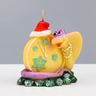 Свеча декоративная «Будильник новогодний. Змея», 7.5×6×9.5 см - Фото 1