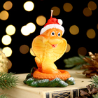 Свеча декоративная «Змея в новогодней шапке», 5×6.5×7.5 см - Фото 8