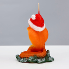Свеча декоративная «Змея в новогодней шапке», 5×6.5×7.5 см - Фото 3