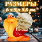 Свеча фигурная "Змея с мешком. Символ года 2025, 8х7х7,5 см - Фото 2