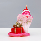 Свеча декоративная «Змея с подарком», 7.5×5×8 см - Фото 1