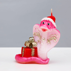 Свеча декоративная «Змея с подарком», 7.5×5×8 см - Фото 2