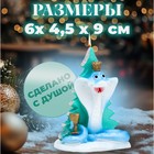 Новый год. Символ года Свеча фигурная "Змея у ёлки", 6х4,5х9 см - фото 5170488