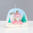 Свеча декоративная «Змея 2025 с голубым небом» - Фото 1