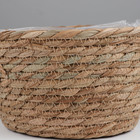 Корзина плетеная, D22xH12 BD15, рогоз - фото 24992217