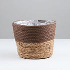 Набор корзин из 3 шт, D20xH16, D16xH15, D12xH11 см, рогоз - фото 24992232