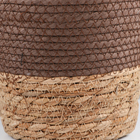 Набор корзин из 3 шт, D20xH16, D16xH15, D12xH11 см, рогоз - фото 24992233