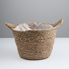 Набор корзин из 3 шт, D29xH23, D26xH20, D22xH16 см, рогоз - фото 24992254