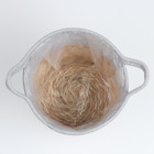 Набор корзин из 3 шт, D30xH23, D25xH20, D22xH17 см, рогоз - фото 24992265