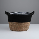 Набор корзин из 3 шт, D30xH23, D25xH20, D22xH17 см, рогоз - фото 24992268