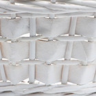 Набор корзин из 3 шт, D37xH16/44 см, D30xH14/38 см, D25xH12/33 см, белый, ива - фото 24992299