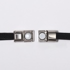 Шнурки для обуви, пара, с плоским сечением и фиксатором на магнитах, 100 см, чёрные - Фото 11