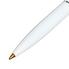 Ручка шариковая автоматическая Schneider K15, чернила синие, узел 1,0мм, корпус белый матовый, под лого - Фото 4