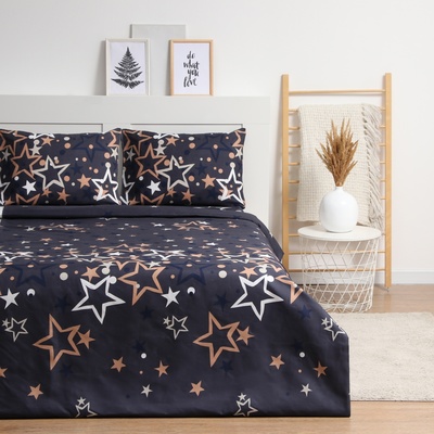 Постельное бельё 1.5-спальное Newday «Звездопад», полисатин