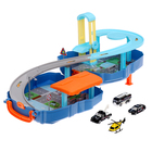 Парковка в рюкзаке «Полицейская погоня», 3 машинки, 1 вертолёт - Фото 3