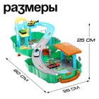 Парковка в рюкзаке «Безумные гонки», 3 машинки, 1 вертолёт - Фото 2
