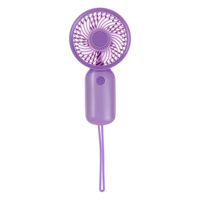 Портативный ручной мини вентилятор YM88151, 250 мАч, 1 режим, кабель для зарядки, фиолетовый