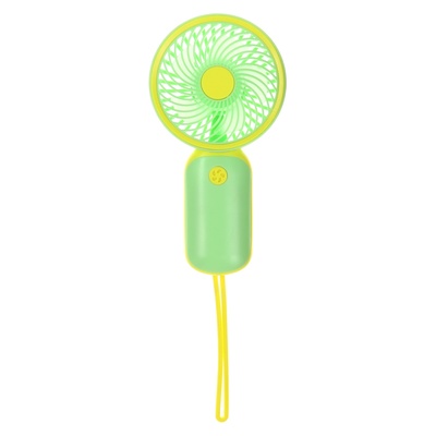 Портативный ручной мини вентилятор YM88151, 250 мАч, 1 режим, кабель для зарядки, зелёный