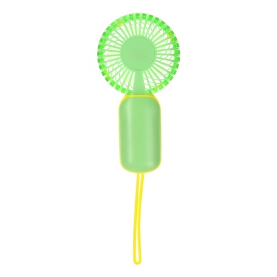 Портативный ручной мини вентилятор YM88151, 250 мАч, 1 режим, кабель для зарядки, зелёный