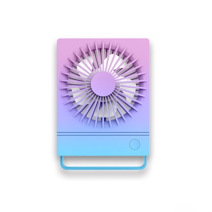 Портативный настольный вентилятор YS2202B, 500 мАч, 3 режима, вход micro-USB, провод, градиент холодный - Фото 1