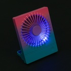 Портативный настольный вентилятор YS2202B, 500 мАч, 3 режима, вход micro-USB, провод, градиент холодный - Фото 6