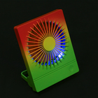 Портативный настольный вентилятор YS2202B, 500 мАч, 3 режима, вход micro-USB, провод, градиент тёплый - Фото 5