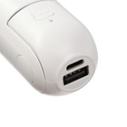 Портативный вентилятор FS08, функция Power bank 1200 мАч, 2 режима, USB, складной, белый - фото 12140950