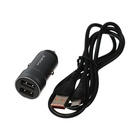 Автомобильное зарядное устройство Maimi T72, 2 USB, 2.4 А, кабель Type-C, чёрное - Фото 1