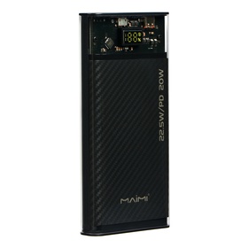 Внешний аккумулятор Maimi Mi28, 10000 мАч, 2 USB, Type-C, microUSB, 22.5 Вт, прозрачный