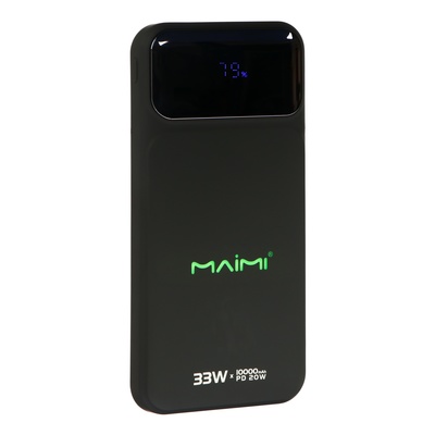 Внешний аккумулятор Maimi Mi56, 10000 мАч, USB,Type-C,  Lightning/Type-C/USB ,PD,чёрный