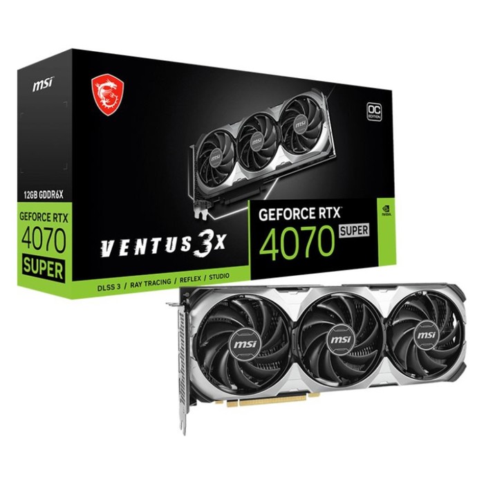 Видеокарта MSI PCI-E 4.0 RTX 4070 SUPER 12G VENTUS 3X OC NVIDIA GeForce RTX 4070 Super 12Gb   106852 - фото 51611590