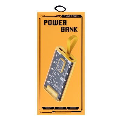 Внешний аккумулятор CRR-32, 10000 мАч, 2 USB, Type-C, 2 А, дисплей, чёрный