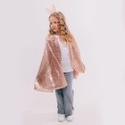 Карнавальный набор «Стильный заяц»: плащ с пайетками 65 см, ободок - Фото 2