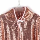 Карнавальный набор «Стильный заяц»: плащ с пайетками 65 см, ободок - Фото 4