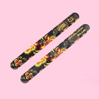 Пилка для ногтей «Хохлома», прямая, 180/240 грит, 18 см, разноцветная - Фото 2