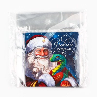 Магнит новогодний «Дед мороз», 8 х 8 см