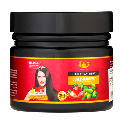 Маска для волос, питание и восстановление, с экстрактом оливы и клубники, 550 г