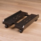 Подставка под системный блок, на колёсиках, 200(300)×450 мм, цвет чёрный - Фото 4