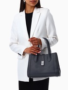 Сумка женская тоут TEXTURA на молнии, 31×11×21 см, тёмно-серая - Фото 13