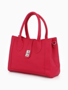 Сумка женская тоут TEXTURA на молнии, 31×11×21 см, розовая - Фото 6