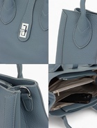 Сумка женская тоут TEXTURA на молнии, 31×11×21 см, синяя - Фото 4