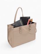 Сумка женская тоут TEXTURA на молнии, с кошельком, 30×10×24 см, бежевый - Фото 12